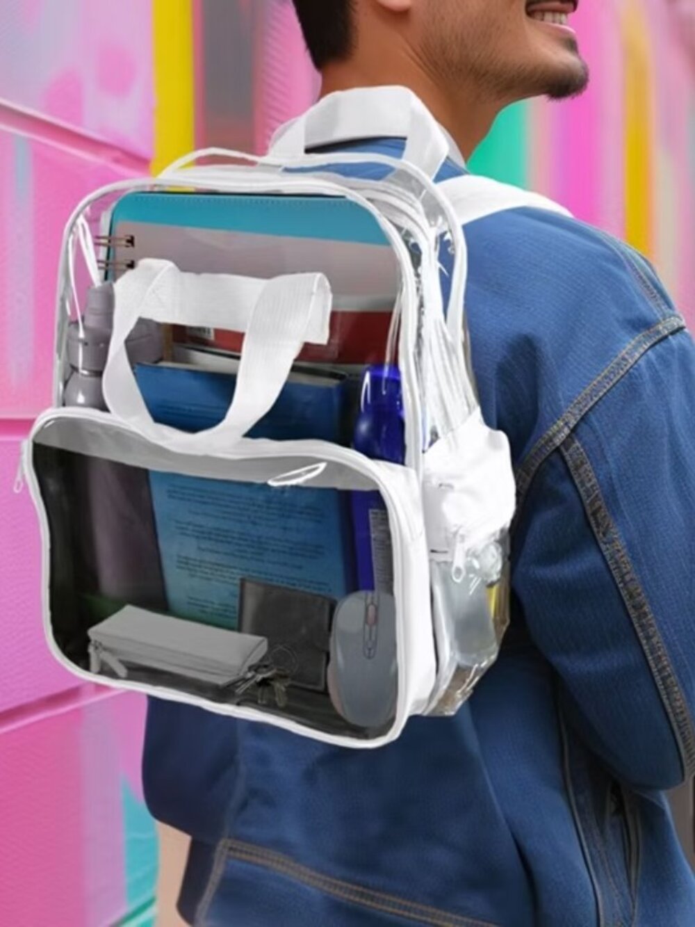 Clear Small Backpack - Picture 2 of 10